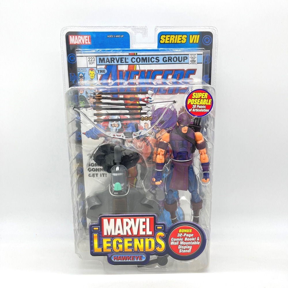 Toy Biz Marvel Legends Series‎ VII Hawkeye Action Figure Avengers Sealed 2004